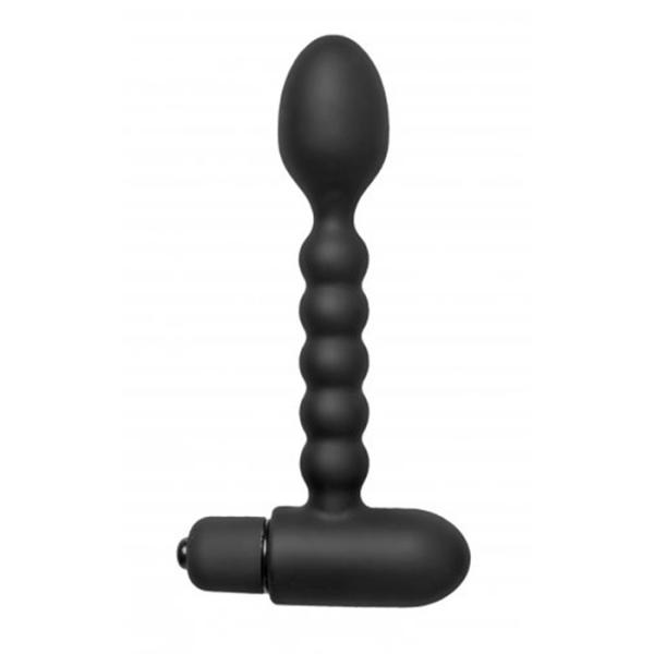 Sojourn Plus Slim Ribbed Silicone Prostate Vibe - Vibrateur Anal - Master Series – Image 2
