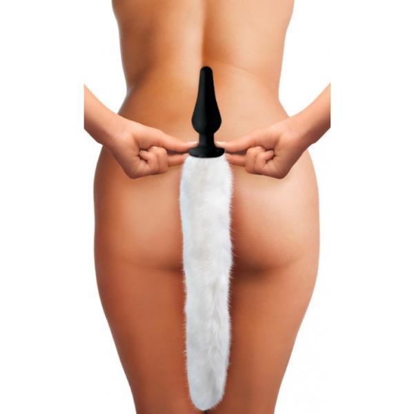 White Fox Tail Anal Plug and Ears Set - Ensemble de Renard Blanc - Tailz – Image 7