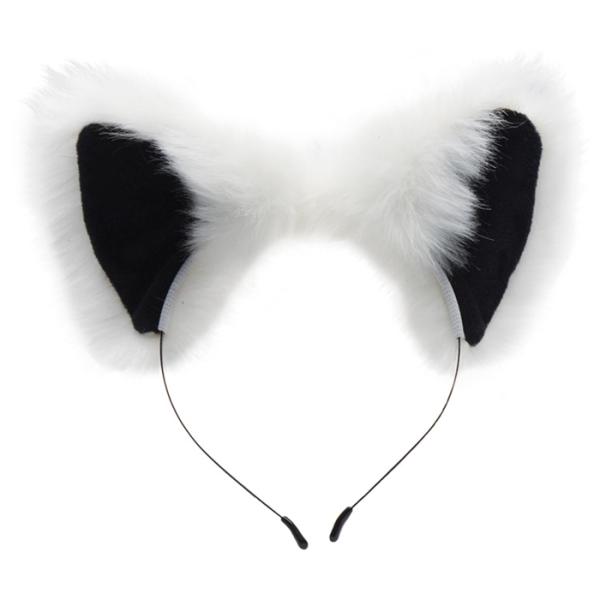 White Fox Tail Anal Plug and Ears Set - Ensemble de Renard Blanc - Tailz – Image 3