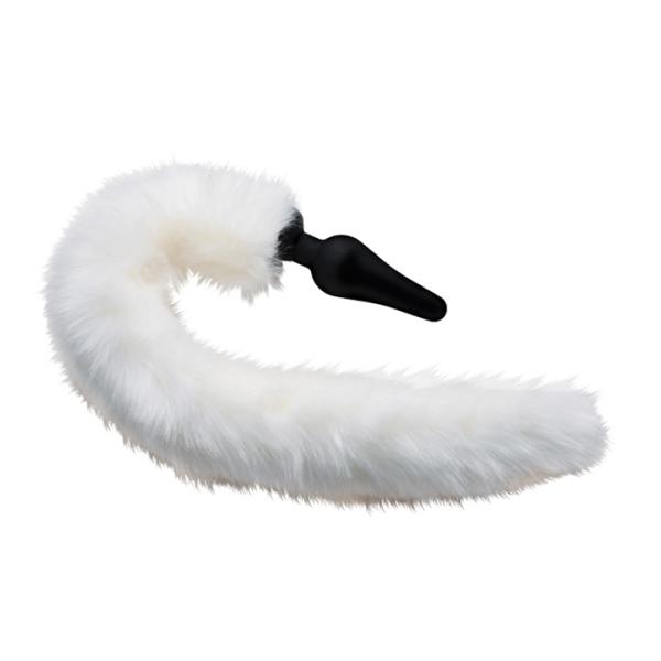 White Fox Tail Anal Plug and Ears Set - Ensemble de Renard Blanc - Tailz – Image 2