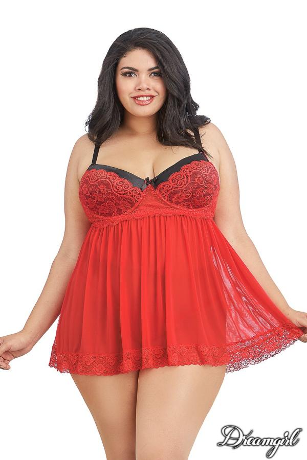 Babydoll - 11020X - Grande-Taille - Dreamgirl – Image 3