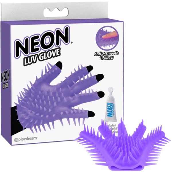 Unique au monde, le gant Neon Luv est ultra-doux et flexible est recouvert de chatouillis doux et velouté qui frotte doucement contre votre peau partout où votre main vagabonde. Ce gant polyvalen