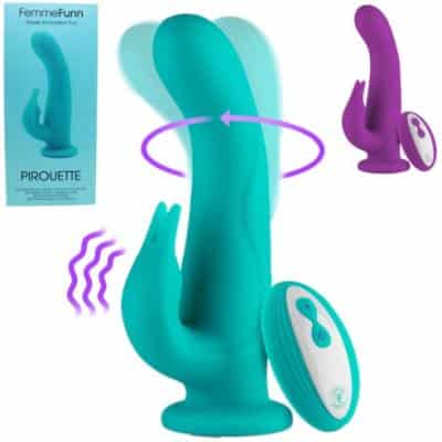 Pirouette - Vibrateur Double Stimulation Rechargeable - FemmeFunn