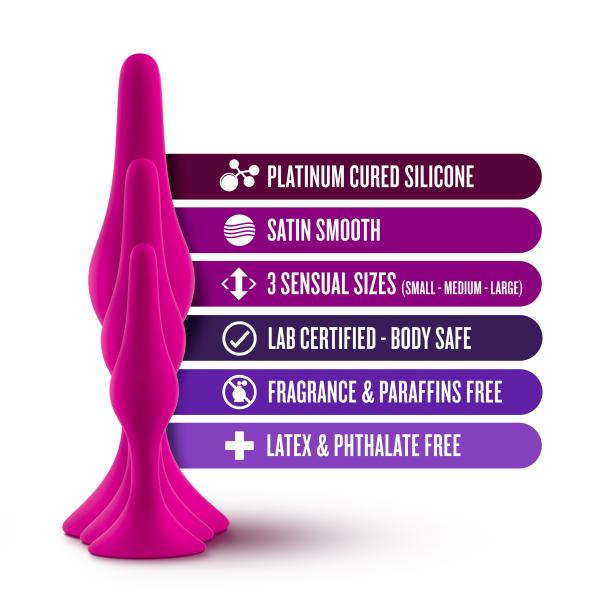 Beginner Plug Kit - Luxe - Ensemble de Plug Anale - Blush