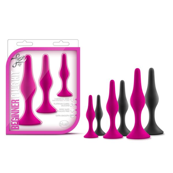 Beginner Plug Kit - Luxe - Ensemble de Plug Anale - Blush