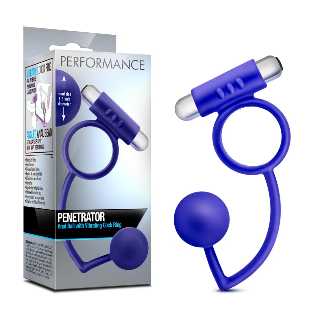Penetrator - Performance - Anneau et Stimulateur Prostatique - Blush