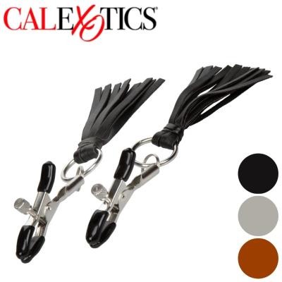 Playful Tassels – Pinces à tétons avec pompons ajustables – Nipple Play CalExotics