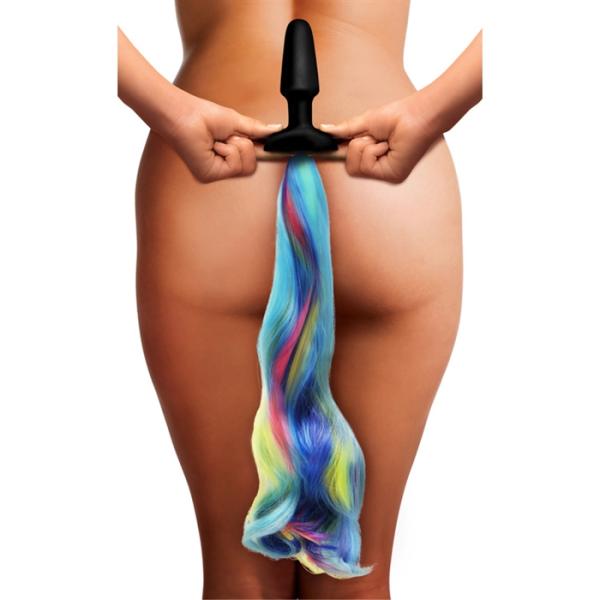 Rainbow Pony Tail Anal Plug - Anal Plug - Plug Anale avec Queue de Cheval - Tailz – Image 2