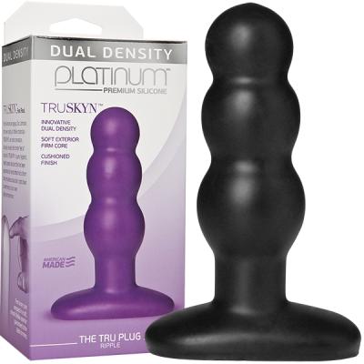 The Tru Plug Ripple - Platinum Premium Silicone - Plug Anale - Doc Jonhson
