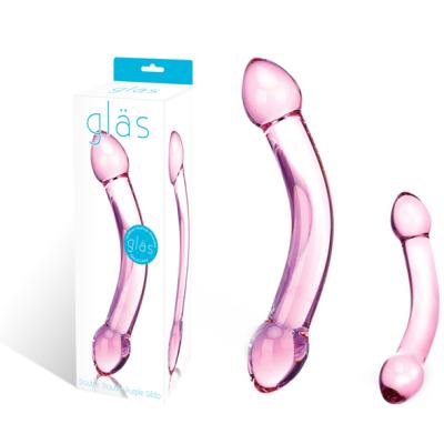 Double Trouble Purple Dildo - Gode en Verre - Gläs