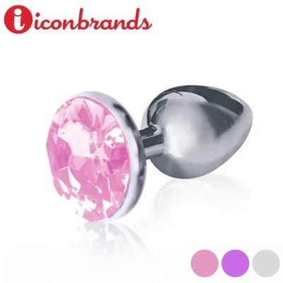 Silver Starters Butt Plug avec bijou rose