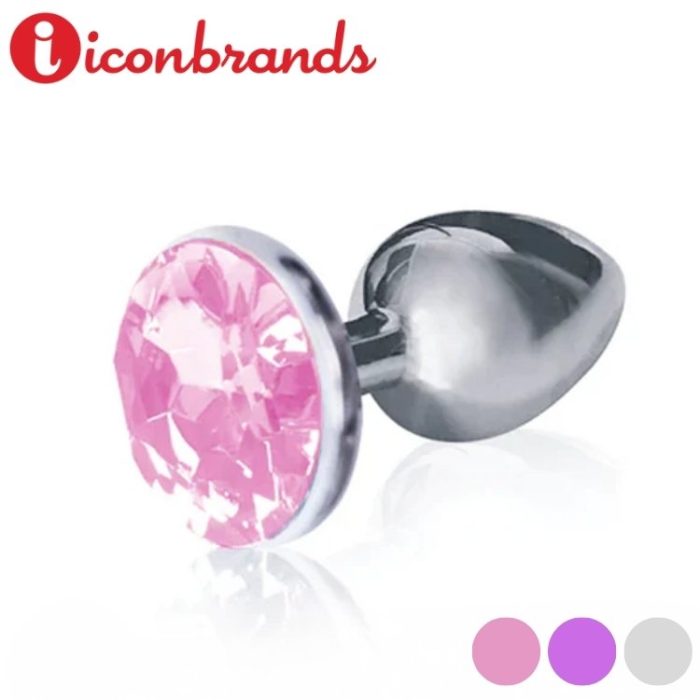 Silver Starters Butt Plug avec bijou rose