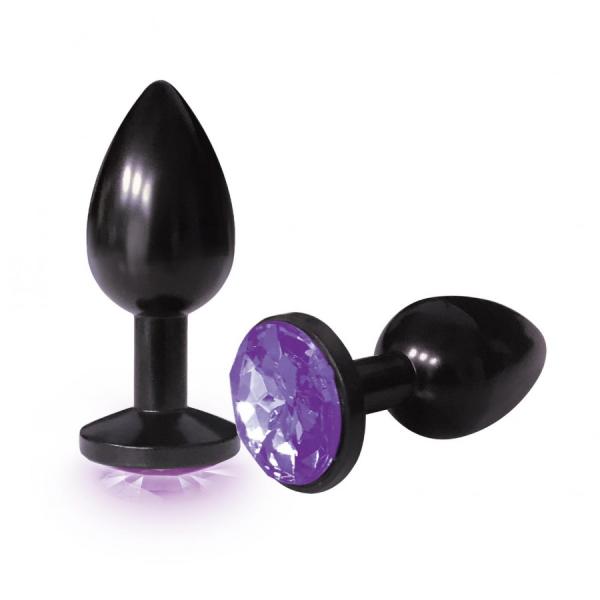 The Silver Starter - Plug Anale Noire avec Bijou - Icon Brands – Image 2