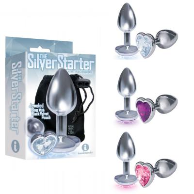 The Silver Starter - Plug Anale avec Bijou en Coeur - Icon Brands