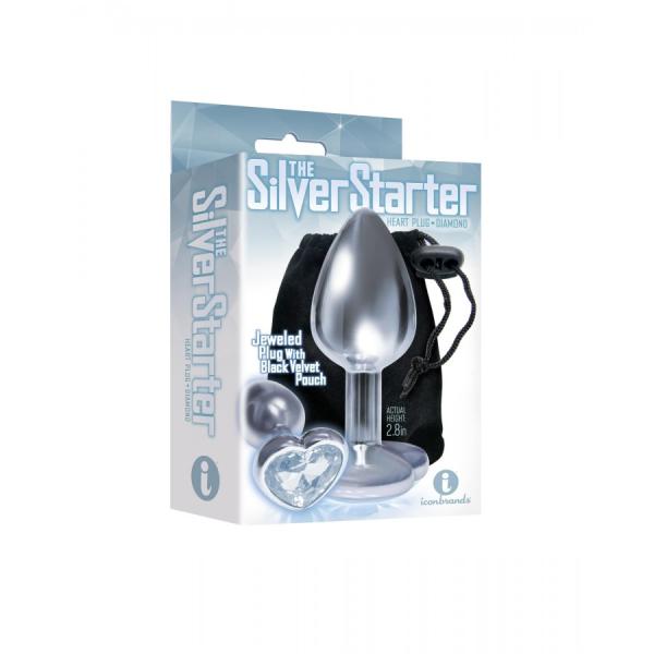 The Silver Starter - Plug Anale avec Bijou en Coeur - Icon Brands – Image 2