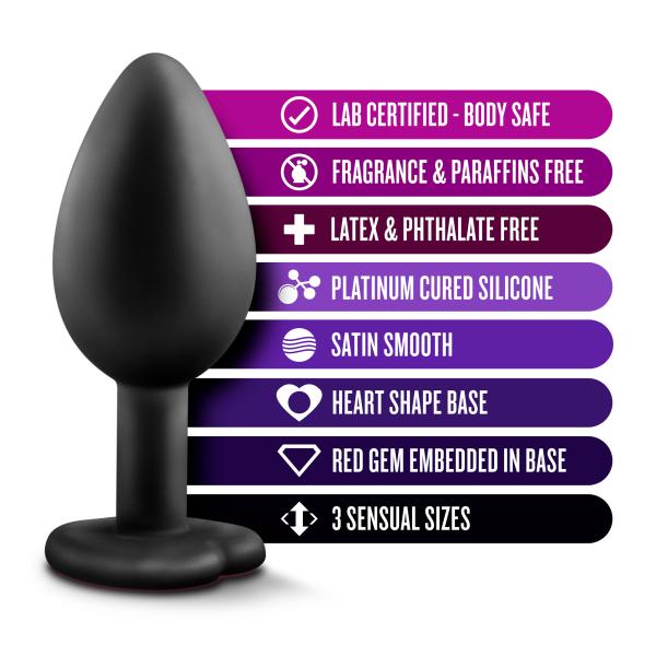 Bling Plugs Training Kit - Luxe - Ensemble de Plug Anale avec Bijou - Blush – Image 9
