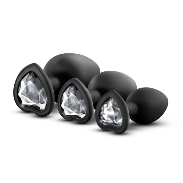 Bling Plugs Training Kit - Luxe - Ensemble de Plug Anale avec Bijou - Blush – Image 3