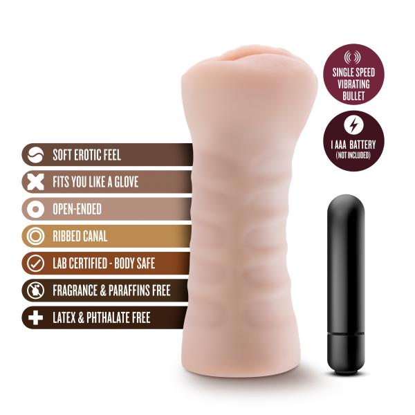 Ashley- M for Men X5 - Masturbateur Vibrant - Blush – Image 8