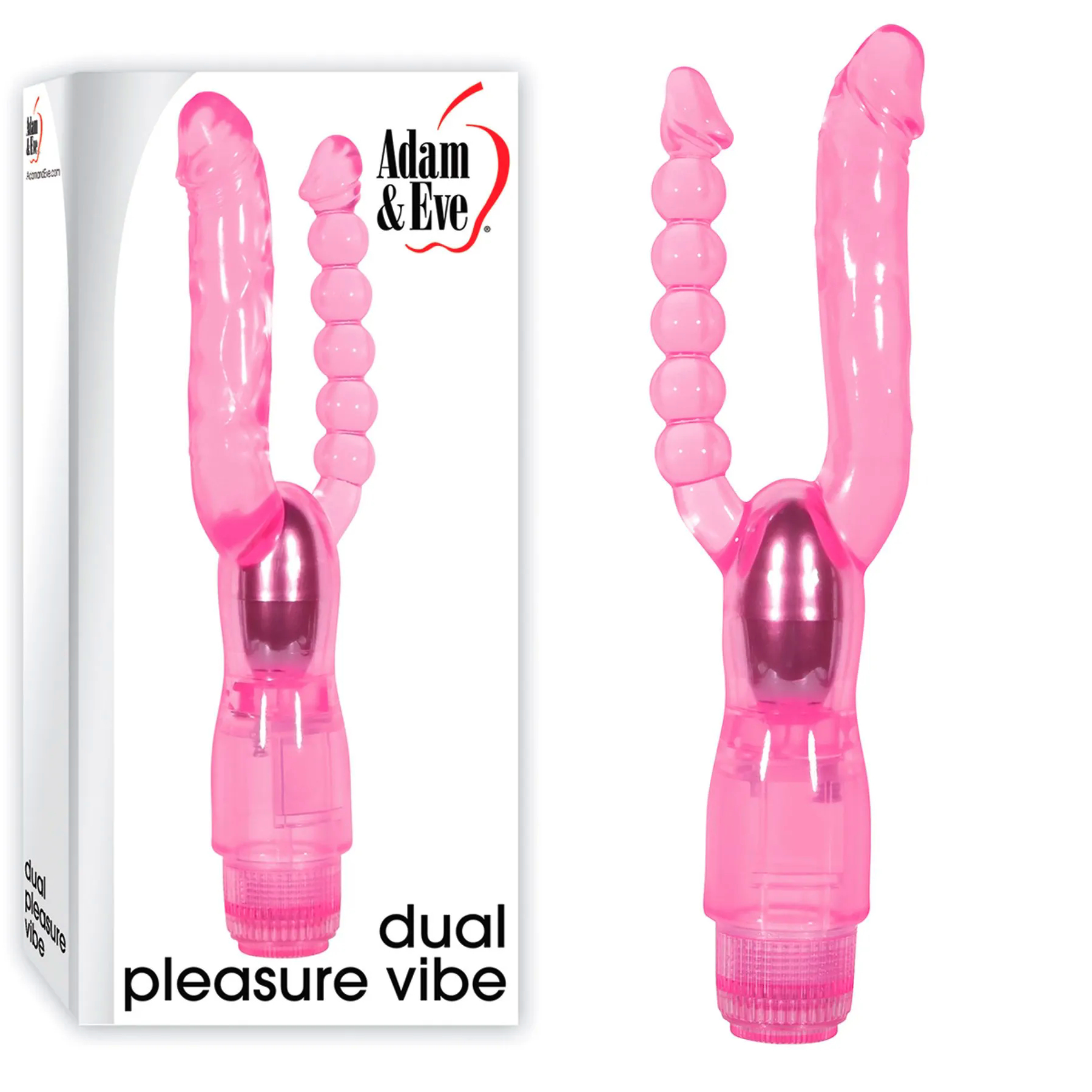 Dual Pleasure Vibe - Vibrateur Pénétration Double - Adam & Eve - Canada