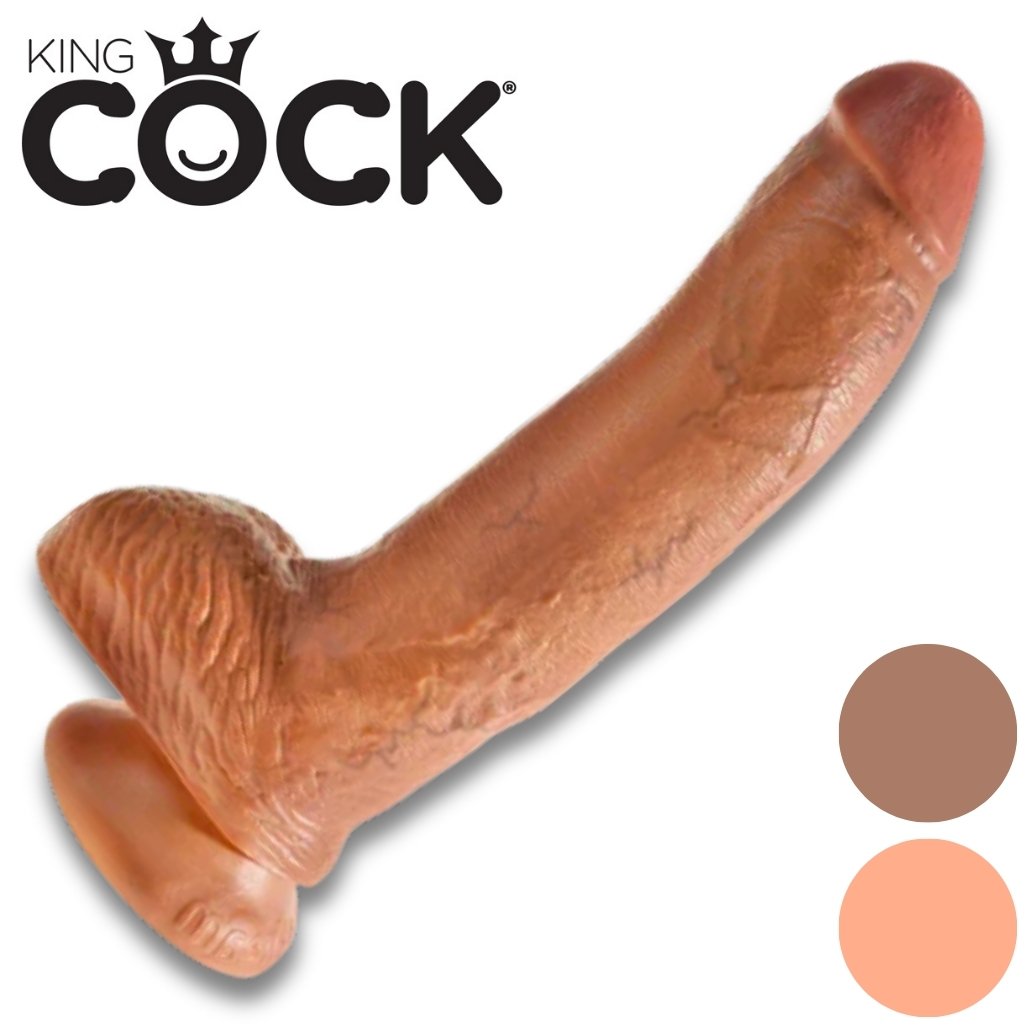 King Cock 9" avec Testicules - Gode Réaliste