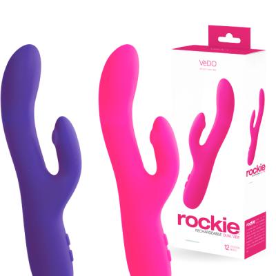 Rockie Rechargeable Dual Vibe - Vibrateur Double Stimulation Rechargeable - VèDO