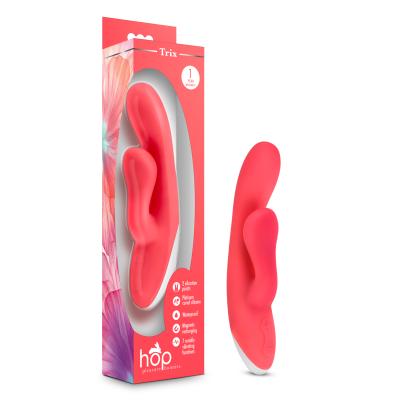 Trix - Hop - Vibrateur Rechargeable Double Stimulation - Blush