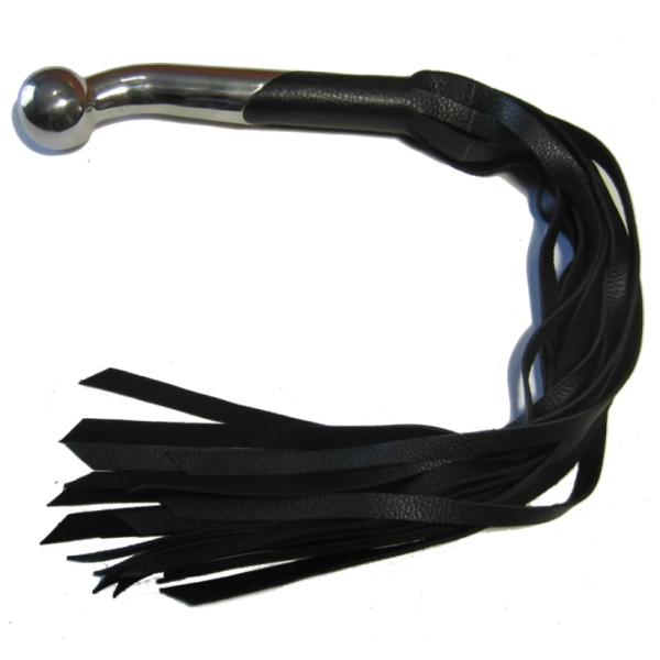Flogger with Stainless Steel Curved Handle - Fouet - Xbliss