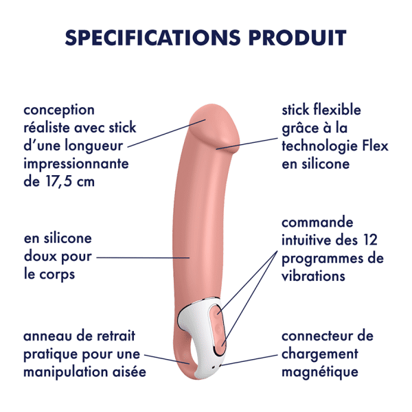 Master - Vibrateur Classique Rechargeable - Satisfyer Vibes – Image 8