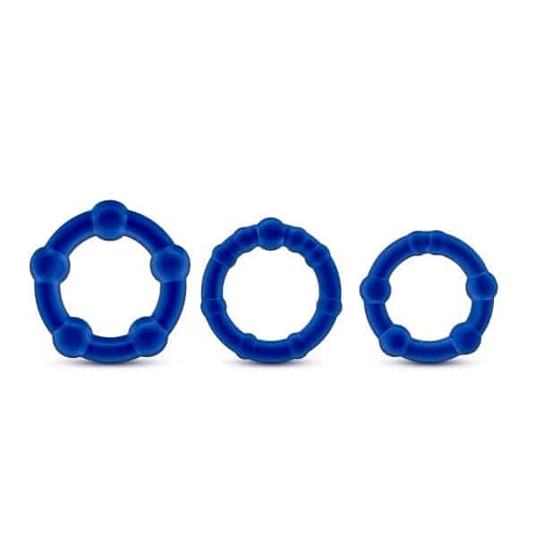Beaded Cock Rings Stay Hard - Ensemble d'Anneaux - Blush – Image 2