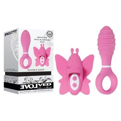 Double Date - Doigt vibrant et Plug Anale Rechargeable - Evolved (1)