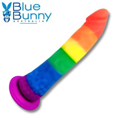 Gode flexible en silicone 8 po – Zazou Blue Bunny