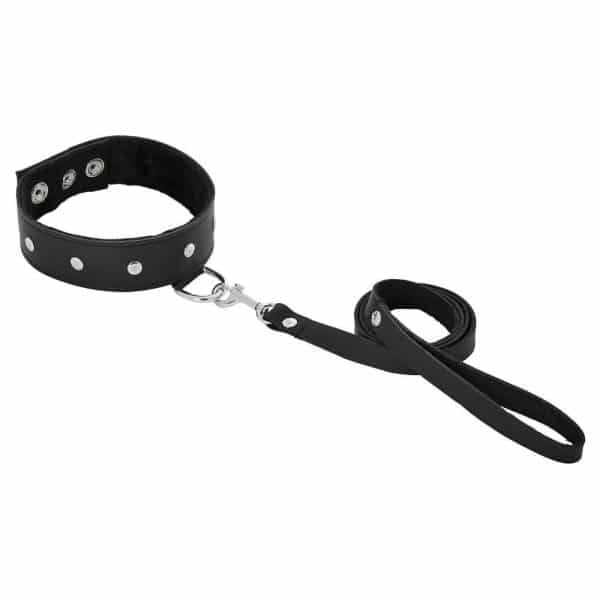 Leather Leash & Collar - Collier et Laisse en Cuir - Sportsheets – Image 4