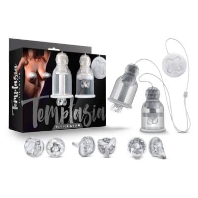 Titillator Temptasia - Pompes à Mamelons Rechargeables - Blush