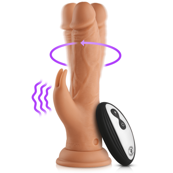 Wireless Turbo Rabbit - Vortex Series - Vibrateur Double Stimulation Rechargeable à Distance - FemmeFunn