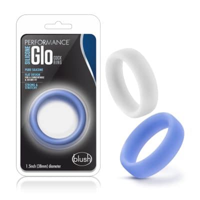 Silicone Glo Cock Ring - Performance - Anneau d'Érection - Blush
