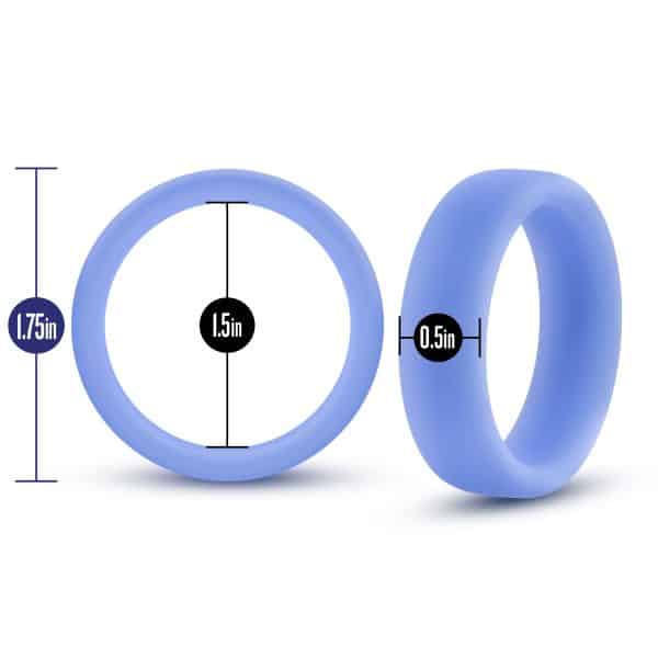 Silicone Glo Cock Ring - Performance - Anneau d'Érection - Blush – Image 4