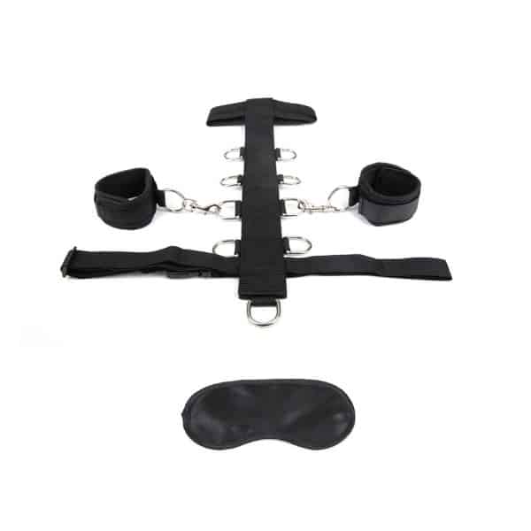 3PC Adjustable Neck & Wristraint Set - Ensemble de Retenue - Lux Fetish