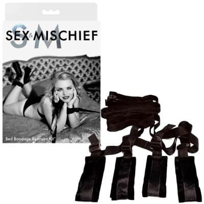 Bed Bondage Restraint Kit - Sex & Mischief - Système d’Attaches Sous le Lit - Sportsheets