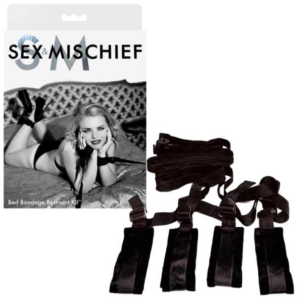 Bed Bondage Restraint Kit - Sex & Mischief - Système d’Attaches Sous le Lit - Sportsheets