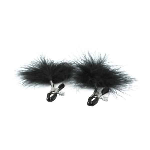 Feathered Nipple Clamps - Pince à Mamelons avec Plumes - Sex & Mischief – Image 2