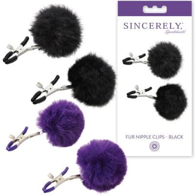 Fur Nipple Clips - Sincerely - Menottes - Sporsheets