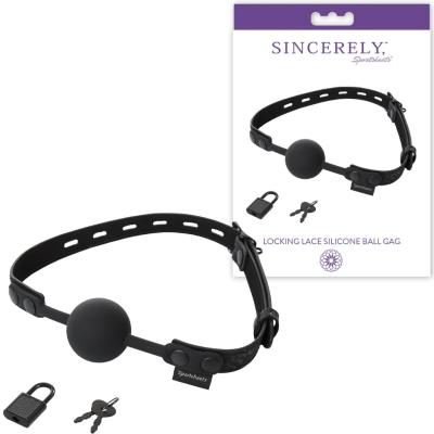 Locking Lace Silicone Ball Gag - Sincerely - Bâillon - Sporsheets