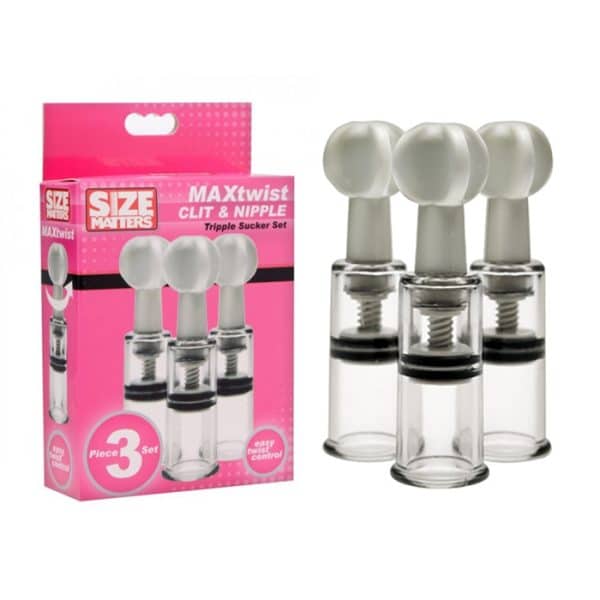 Max Twist Clit and Nipple - Ensemble de Pompes - Size Matters