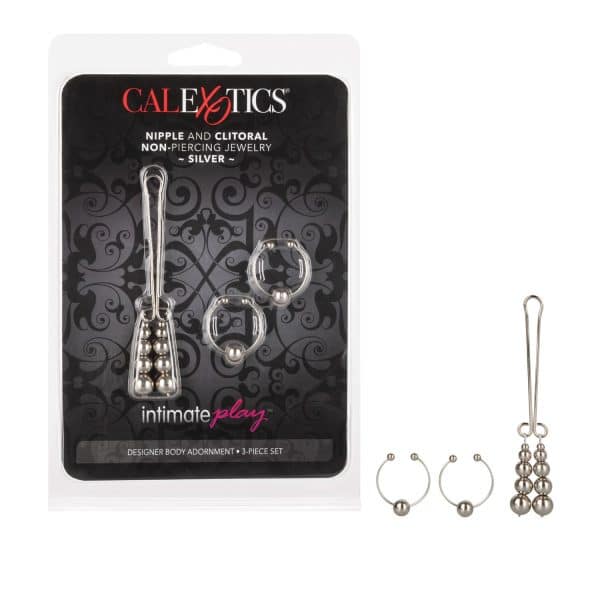 Nipple and Clitoral Non-Piercing Body Jewelry - Faux Percing à Mamelons et Clitoris - California Exotics