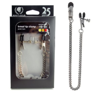 Adjustable Broad Tip Clamps - Jewel Chain - Pinces à Mamelons - Spartacus