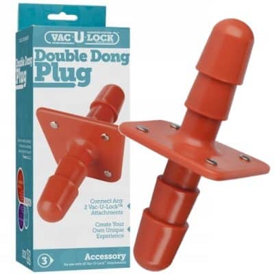 Double Dong Plug - Accessoire Vac-U-Lock - Doc Jonhson