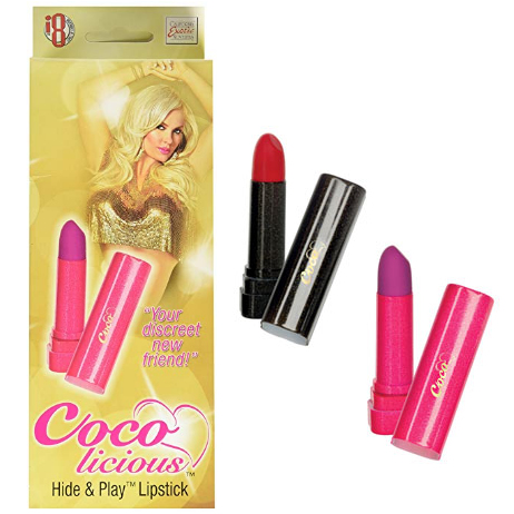 Lipstick Hide and Play - Coco Licious - Rouge à Lèvres Vibrant - California Exotics