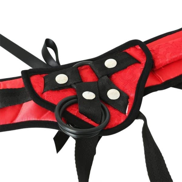 Red Lace Corsette Strap-On - Harnais -  Sportsheets – Image 3