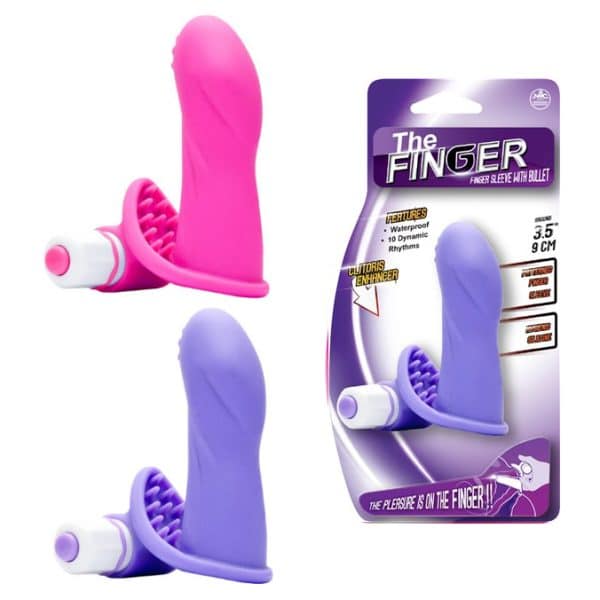 The Finger Sleeve with Bullet - Doigt Vibrant