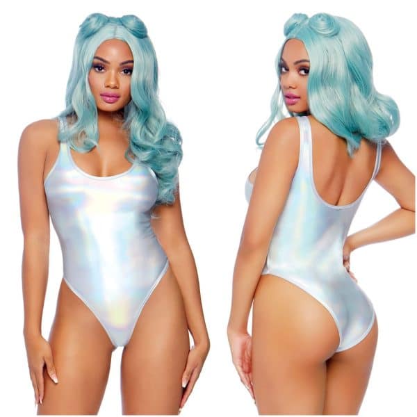 Bodysuit Métallique Holographique - 37751 - Leg Avenue